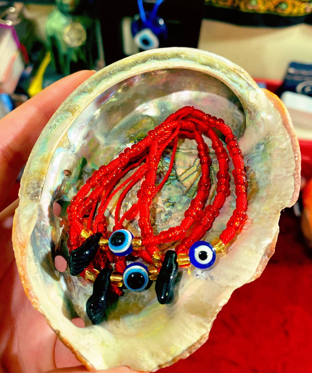 Azabache Evil Eye Adjustable Cord Red Spiritual Bracelets for Etsy