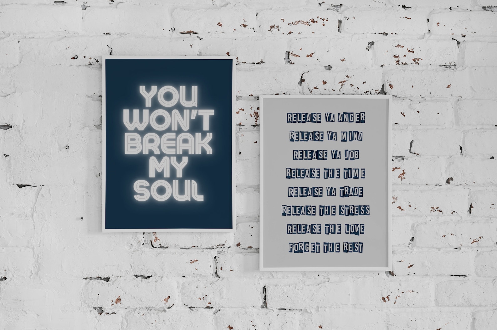 You Won't Break My Soul Wall Art Set // Digital Download, Empowering