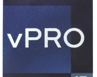 Intel i7 vPRO An Evo Design Sticker 18 x 22mm / 11/16" x 7/8"