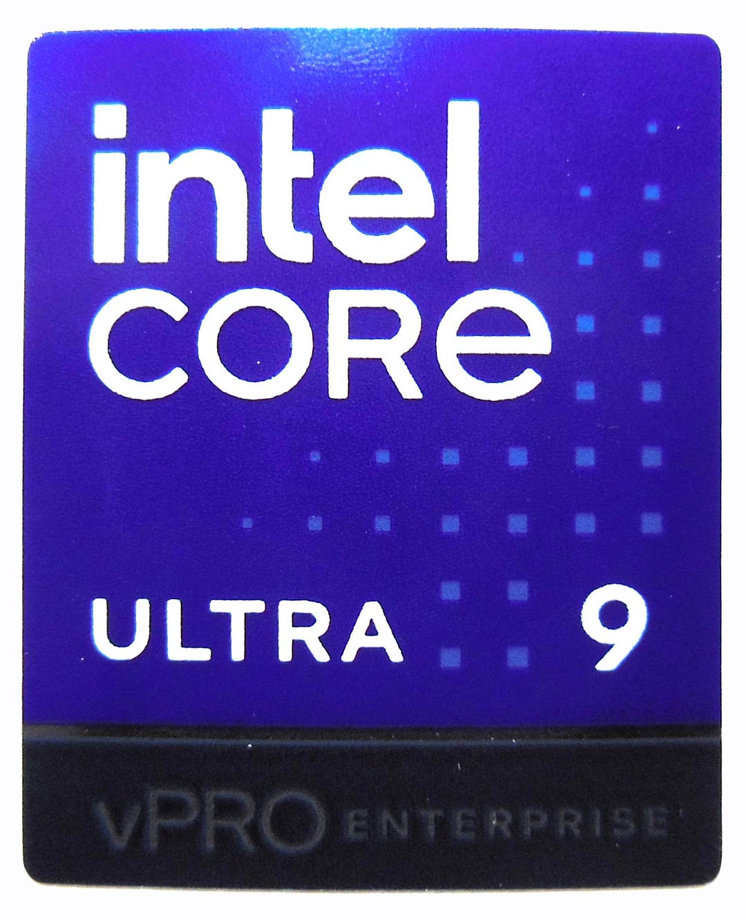 Intel Core 9 Ultra Vpro ENTERPRISE Sticker 18 X 22mm / 11/16" X 7/8 ...