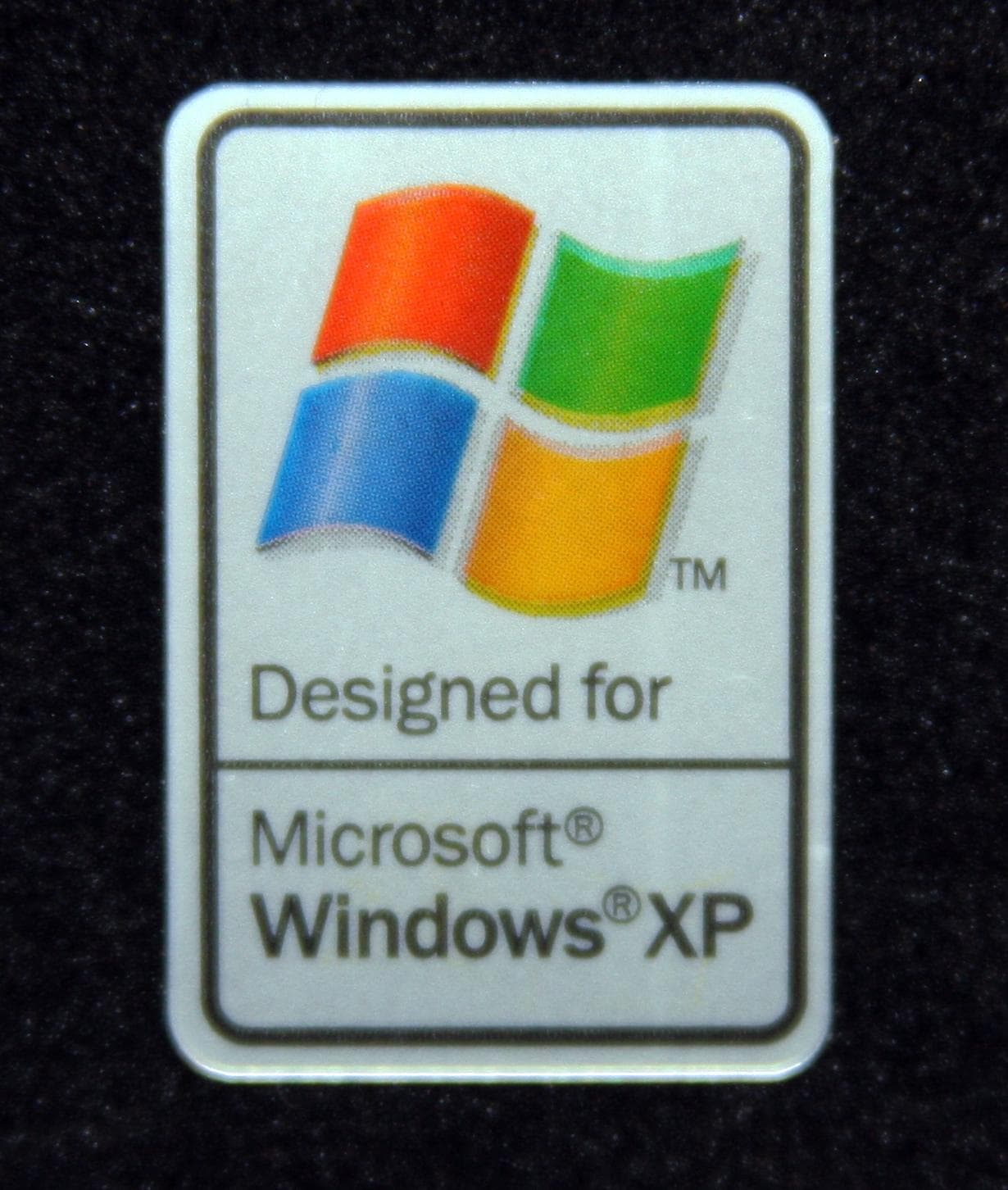 Designed for Windows XP Sticker 19 X 29mm / 3/4