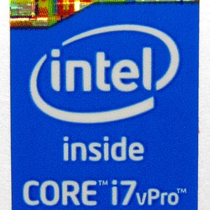 Intel Core i7 vPro Inside Sticker 16 x 21mm [748]