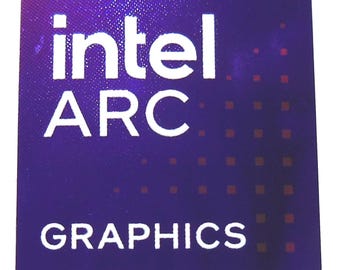 Intel ARC Grafik Aufkleber 18 x 18 mm / 11/16" x 11/16" [1207]
