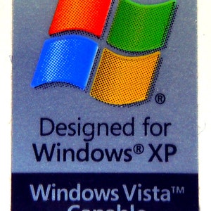 Designed für WinXP / WinXPh Capable Sticker 15 x 22 mm [9]