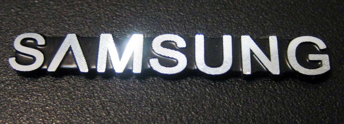 samsung logo silver