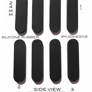 VATH Self Adhesive Silicone Rubber Feet 24mm(L) x 6.3mm(W) x 2.5mm(H) 8pcs [RB309]