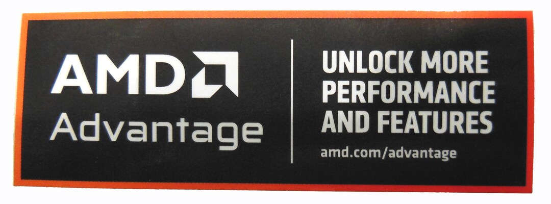 AMD Advantage Sticker 24mm X 70mm / 1