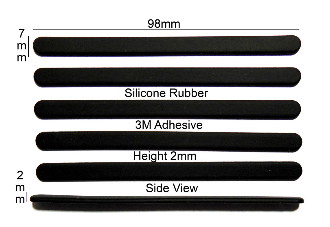 VATH Made Silicone Rubber Feet Set 98mml X 7mmw X 2mmh - Etsy