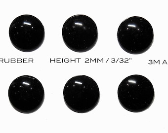 VATH Selbstklebende Silikon Gummi Füße 8mm(L) x 8mm(B) x 2mm(H) 10Stk [RB278]