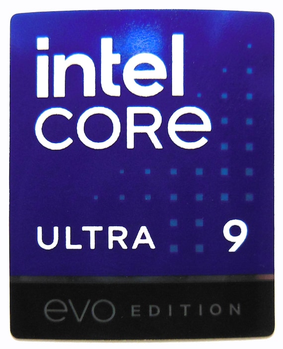 Intel Core 9 Ultra EVO Edition Sticker 18 X 22mm / 11/16