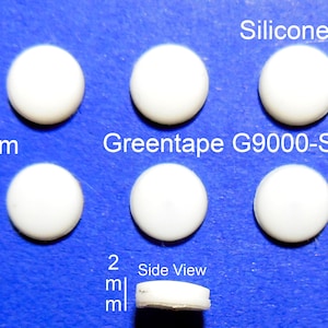 VATH  Self Adhesive Silicone Rubber Feet 6mm(L)x 6mm(W)x 2mm(H) 10pcs [RB72]