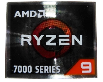 Dell Ryzen 9 7000 Series Sticker 18 x 20 mm / 11/16" x 13/16" [1203]