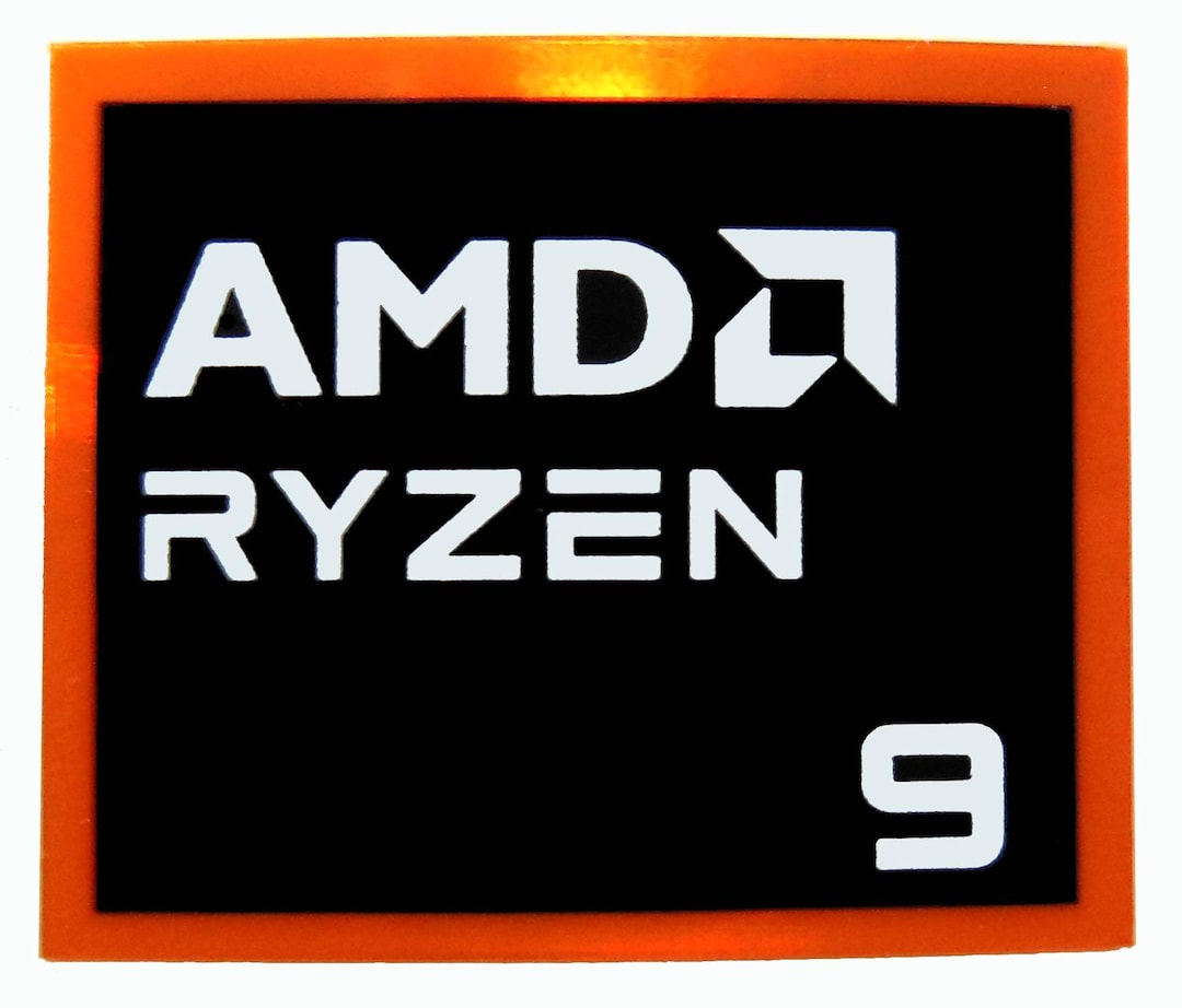 AMD RYZEN 9 Sticker 18 X 20mm / 11/16
