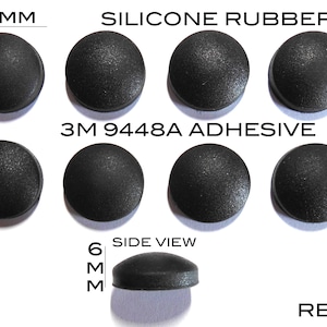 VATH Self Adhesive Silicone Rubber Feet 17mm(L) x 17mm(W) x 6mm(H) 8pcs [RB245]