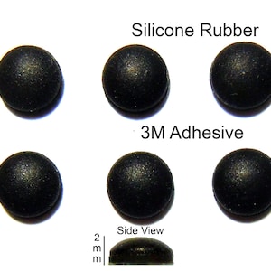 VATH Self Adhesive Silicone Rubber Feet  5mm(L)x 5mm(W)x 2mm(H) 10pcs   [RB181]