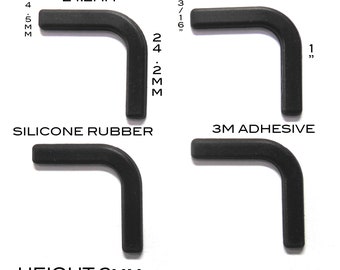 VATH Self Adhesive Silicone Rubber Feet 24.2mm(L) x 24.2mm(W) x 2mm(H) 4 pcs [RB273]