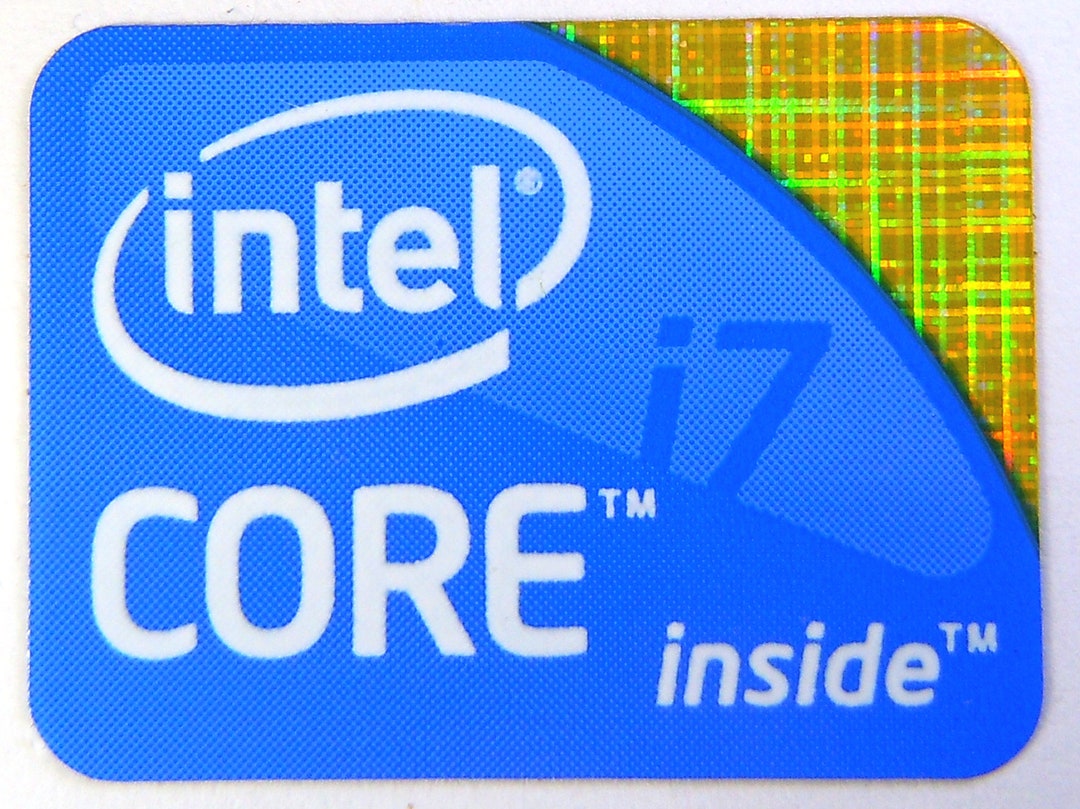 Intel Core I7 Inside Sticker 15.5 X 21mm [249] - Etsy