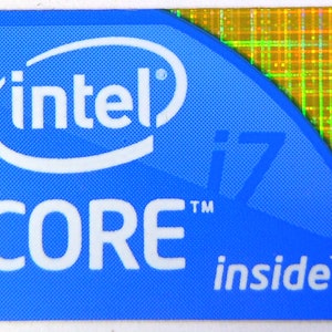 Intel Core i7 Inside Sticker 15.5 x 21mm / 5/8&quot; x 7/8&quot; [249]