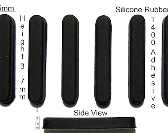 VATH Silikon Gummi Füße 30mm(L)x 5mm(B)x 3.7mm(H) / 1 3/16"(L) x 7/32"(B) x 3/16"(H) Selbstklebend 6pcs [RB18]