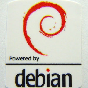 Powered by Debian Aufkleber 19 x 24 mm [542]