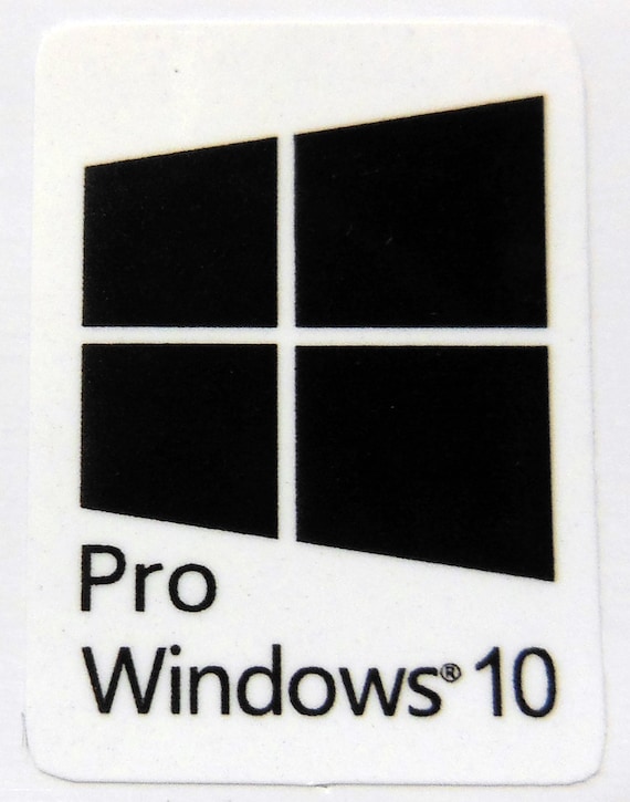 Windows10 (ブラック) Windows 10 Pro Black Sticker 16 X 22mm / 5/8