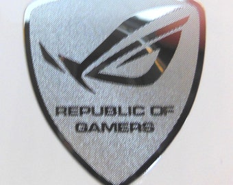 Republic of Gamers Sticker aus Metall 27 x 30mm [949)