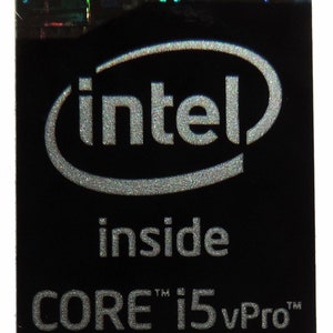 Intel Core i5 vPro Inside Sticker 16 x 21mm [770]