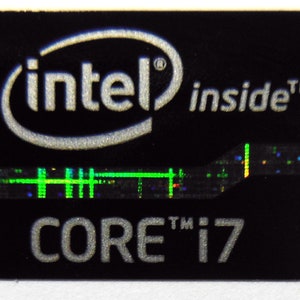 Intel Core i7 Inside Sticker Black Edition 15.5 x 21mm [620]