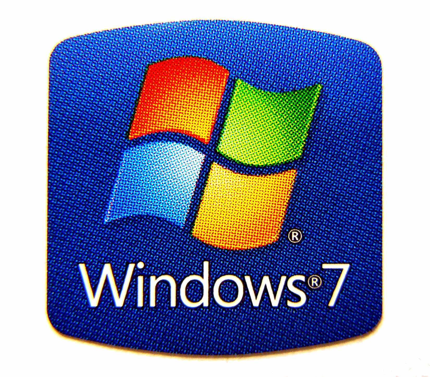Windows 7 Sticker 20mm X 20mm / 13/16