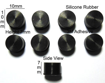 VATH Selbstklebende Silikongummifüße 10mm(L) x 10mm(B) x 7mm(H) 8Stk [RB218]