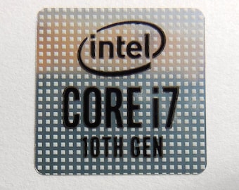 Intel Core i7 10th Gen Sticker 18 x 18mm / 11/16" x 11/16" [1052]