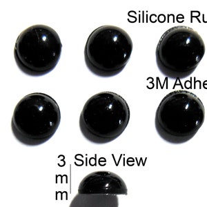 VATH Self Adhesive Silicone Rubber Feet  6mm(L) x 6mm(W) x 3mm(H) 10pcs  [RB231]
