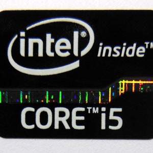 Intel Core i5 Inside Sticker Black Edition 15.5 x 21mm [621]