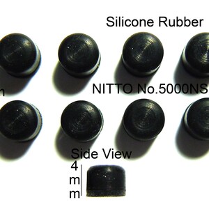 VATH Self Adhesive Silicone Rubber Feet 5mm(L) x 4mm(H)  12pcs [RB126]