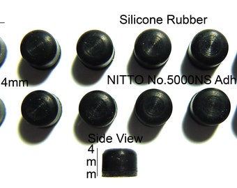VATH Self Adhesive Silicone Rubber Feet 5mm(L) x 4mm(H)  12pcs [RB126]