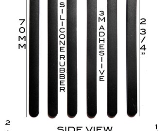VATH Self Adesive Silicone Rubber Piedi 70mm(L) x 5mm(W) x 2.2mm(H) 6pcs [RB294]