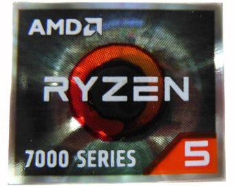 Dell Ryzen 5 7000 Series Sticker 18 x 20 mm / 11/16" x 13/16" [1188]