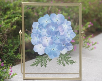 Hand Pressed flower frame, Flower floating frame, Birthday gift, Home decor, Valentine's Day gift, gift for her, Mother's Day Gift