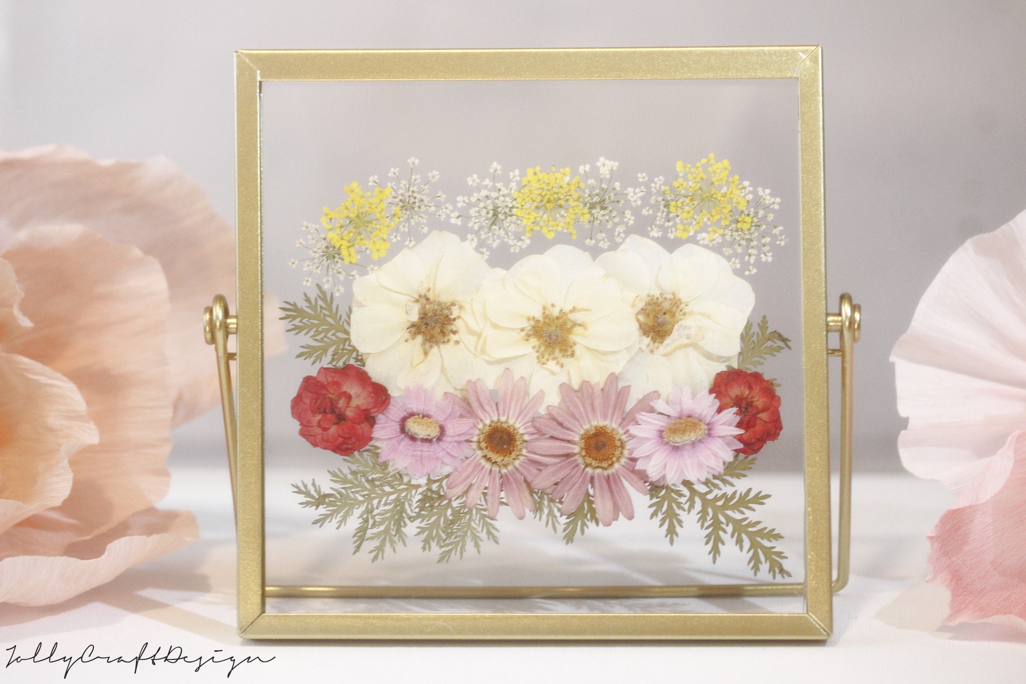 Pressed Flower Dried Flower Frame, Pressed Flower Frame, Pressed Dried  Flower Frame With Crystal Clear Acrylic Board 