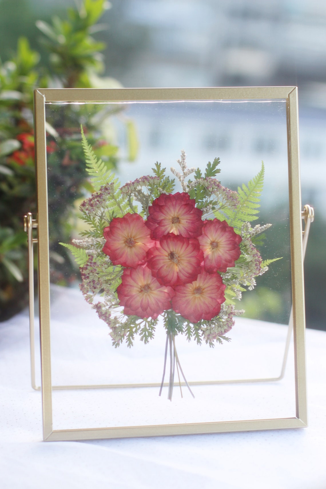 Pressed Flower Frame Pressed Flower Floating Frame Pressed Etsy