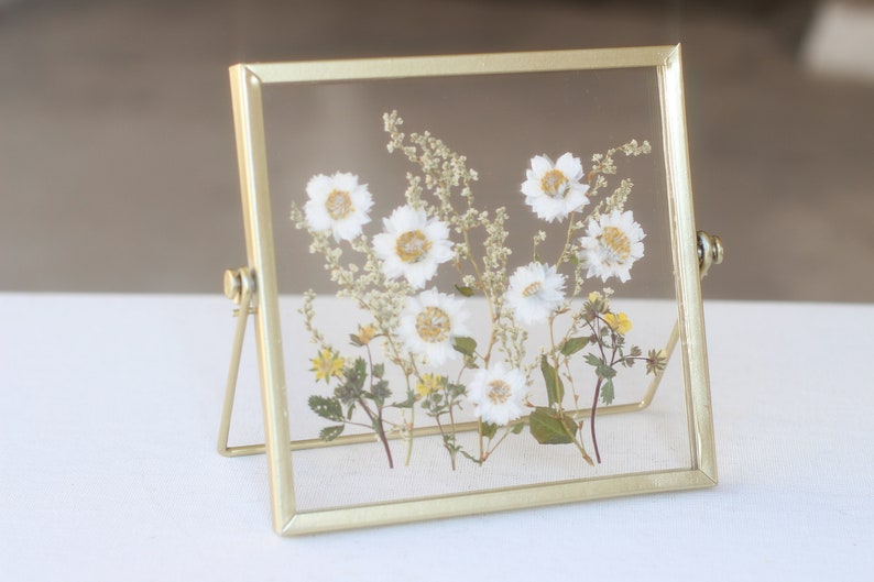 Pressed Flower Frame Natural Pressed Flower Frame Pressed Etsy