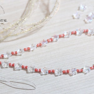 Bling Bling Phone Strap Phone Charm Beaded Phone Chain Sparkling Star shape Crystal acrylic beads Bridesmaids Gift for her birthday