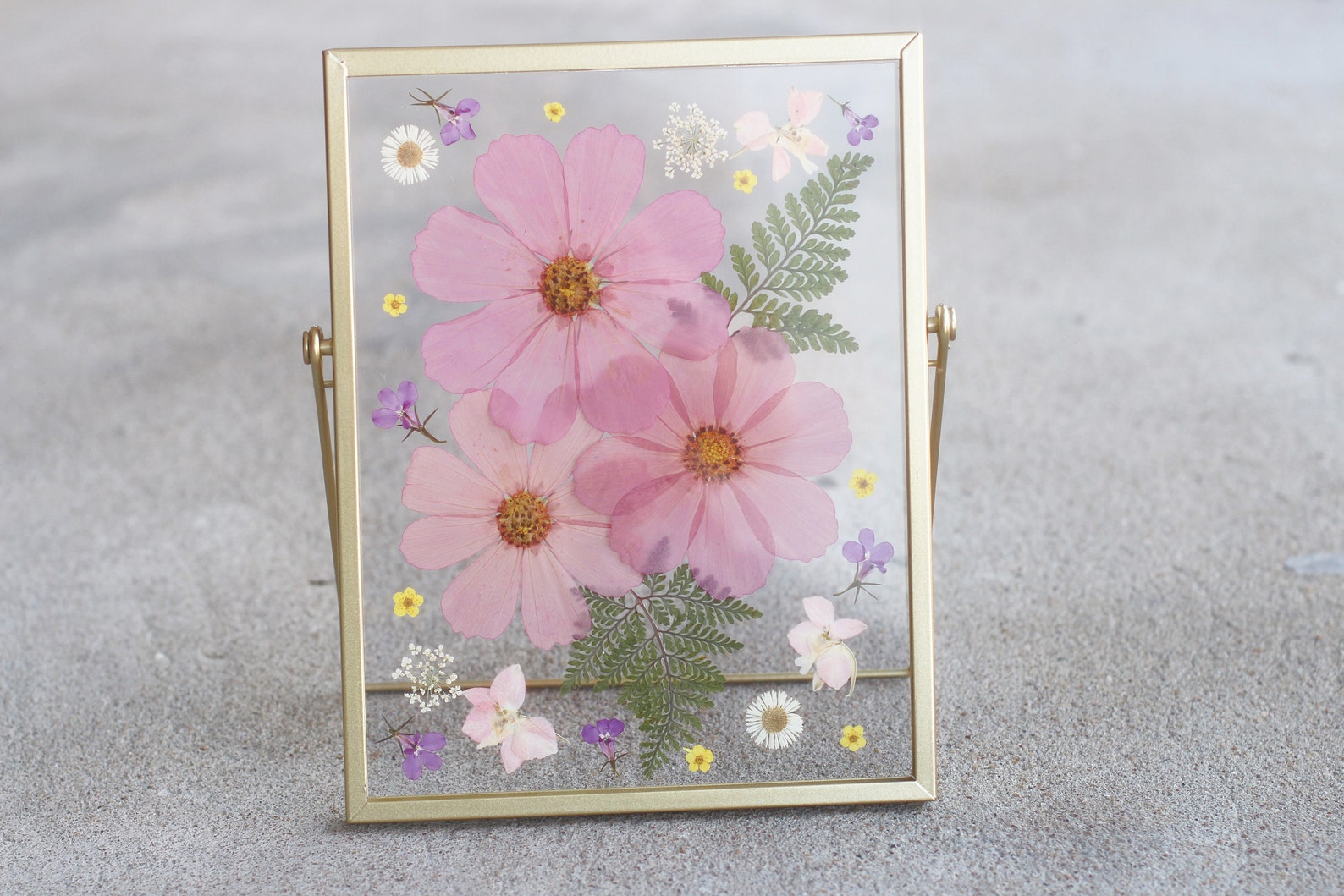 Pressed Flower Frame Pressed Flower Floating Frame Pressed Etsy