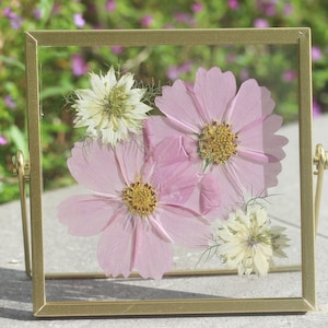 pressed flower Herbarium frame, Flower Floating frame, Botanical frame, Herbarium frame, home decor, floral gift, birthday gift