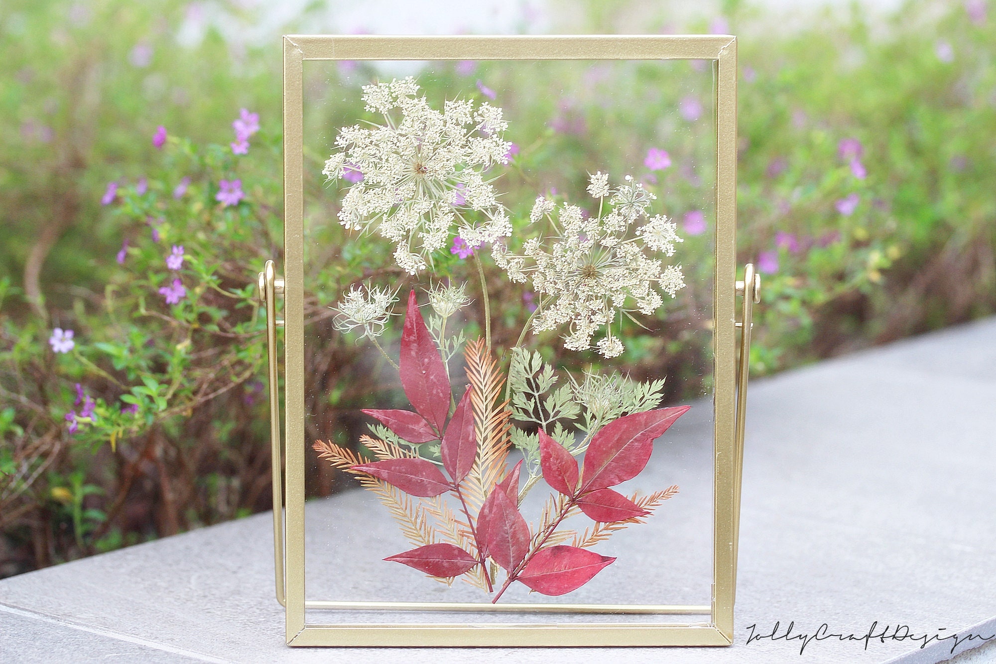 Pressed Flower Frame, Herbarium Floral Frame, Home Decor, Flower ...