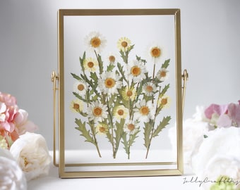 Pressed flower frame, Pressed Flower art, Floating frame, herbarium frame, flower art frame Birthday gift for her Home Decor