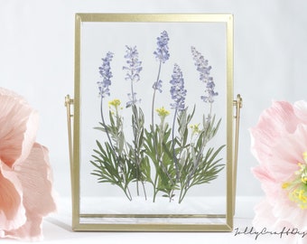 Pressed flower frame, Pressed Flower art, Floating frame, herbarium frame, flower art frame Birthday gift gift for her