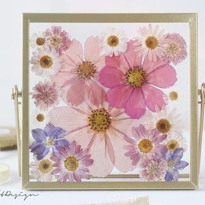 HANDMADE Pressed flower Floral art Herbarium frame, Floating frame, flower picture, Herbarium frame, floral gift, Mother's day birthday gift