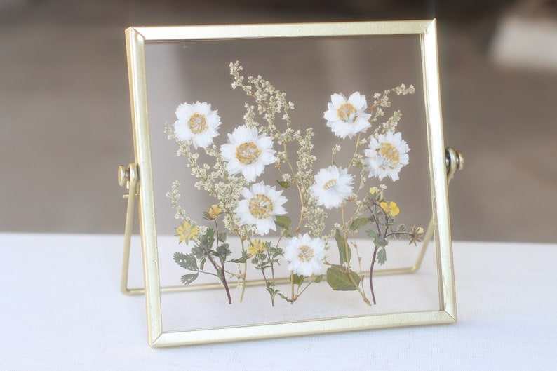 Pressed Flower Frame Natural Pressed Flower Frame Pressed Etsy
