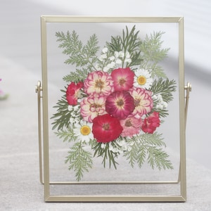 Pressed flower frame, Mixed Flower floating frame, Birthday gift, Home decor, Valentine's Day gift, gift for her